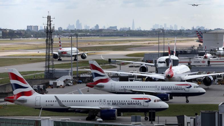 letala na letališču Heathrow