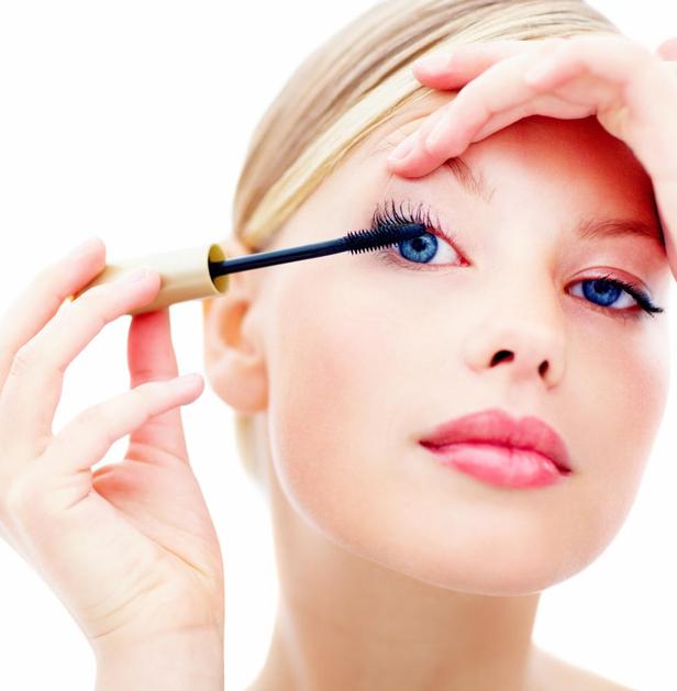 maskara, ličenje, ženska