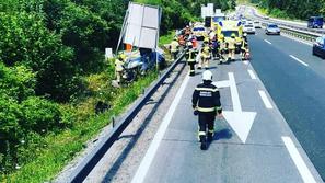 Prometna nesreča na primorski avtocesti