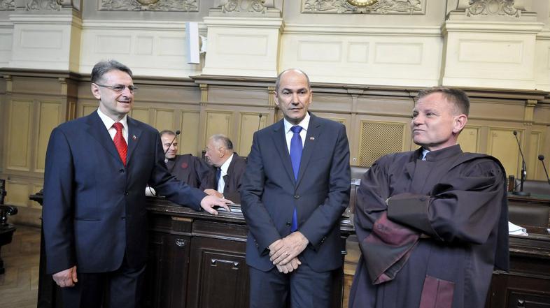 Janša na sodišču 