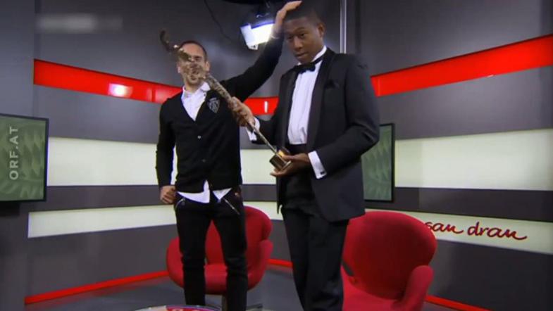 Ribery Alaba Bayern München športnik leta Avstrija studio klubska televizija TV