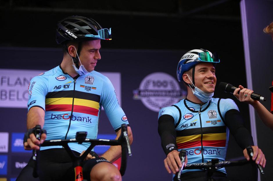 Remco Evenepoel in Wout van Aert | Avtor: Profimedia