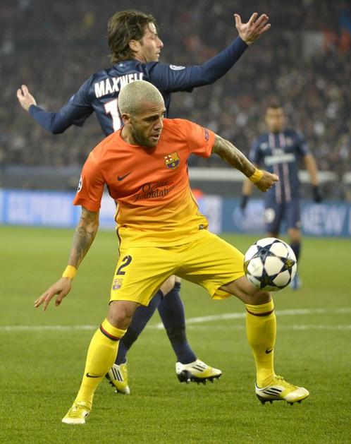 Alves Maxwell PSG Paris Saint Germain Barcelona Liga prvakov četrtfinale