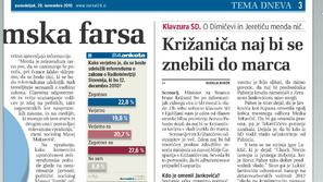 O tem, da bo moral Križanič oditi, smo pisali že novembra lani. (Foto: PrtScr)