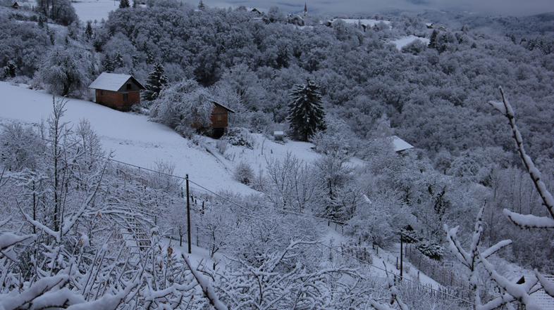 Sneg na Dolenjskem 