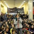 slovenija 23.11.11, protest, studenti, protest studentov na Filozofski Fakulteti