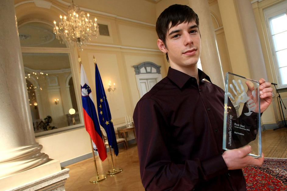 slovenija 23.02.11 Rok Vori, junak slovenije 2010, podelitev priznanj junak slov