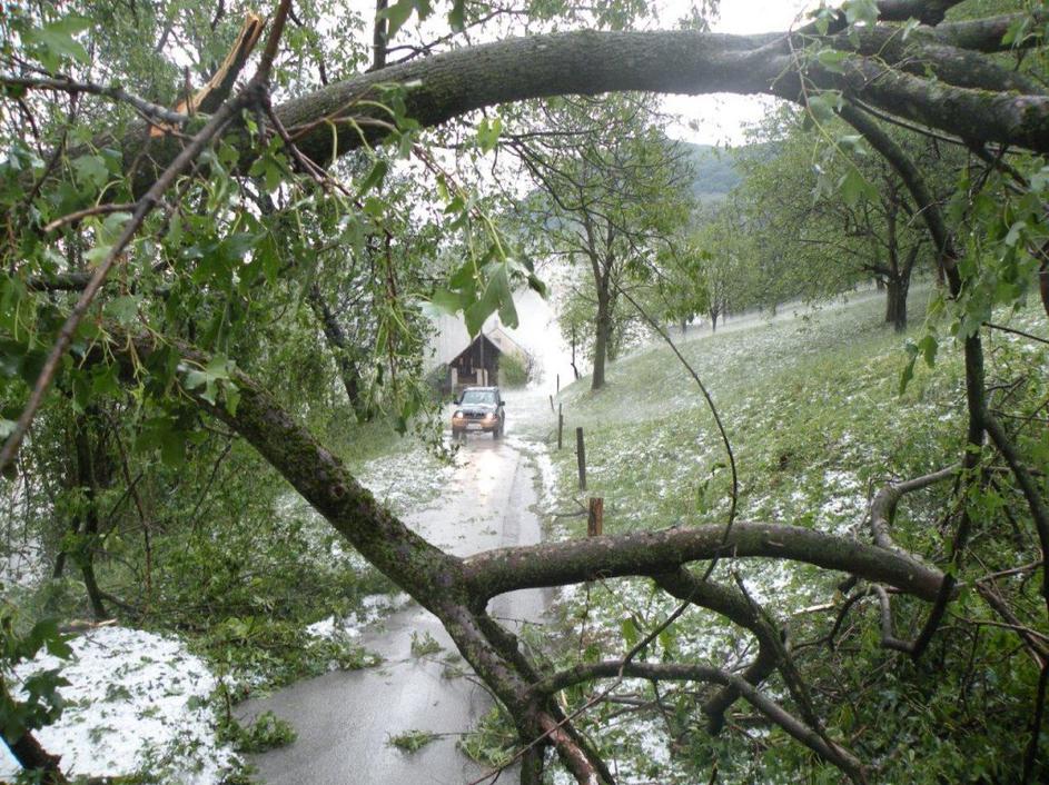 Razdejanje v Bistrici ob Sotli