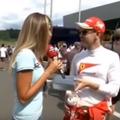 Sebastian Vettel italijanska novinarka