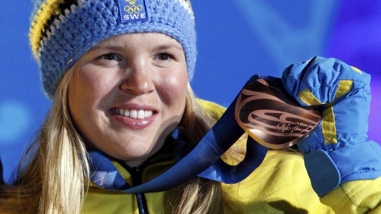 olimpijske igre Vancouver 2010 superkombinacija bron kolajna Anja Paerson