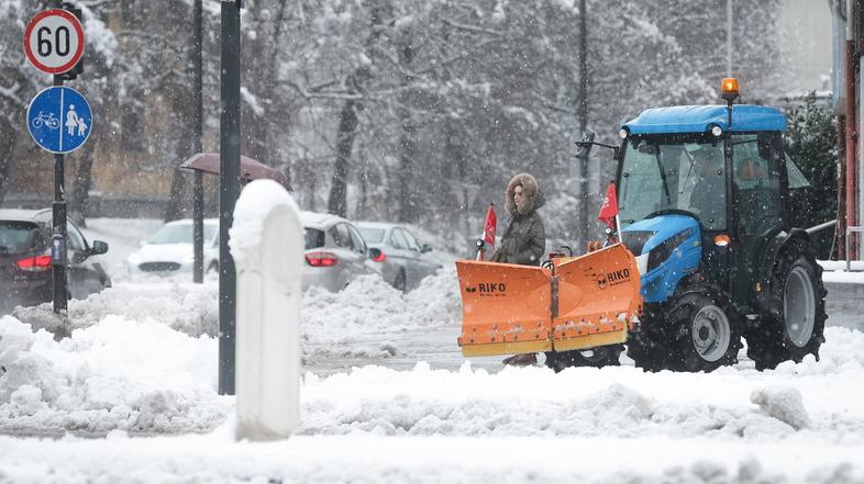 sneg Ljubljana