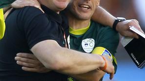 Kek je bil navdušen tudi nad predstavo mlajših reprezentantov. (Foto: Reuters)