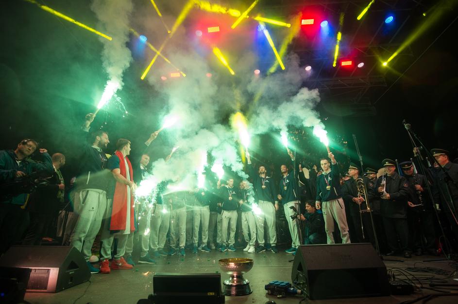 sprejem zlatih košarkarjev