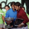 Rafael Nadal in Roger Federer