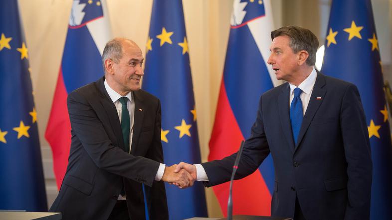 Janez Janša in Borut Pahor