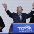 Benjamin Netanjahu slavi v Izraelu. 