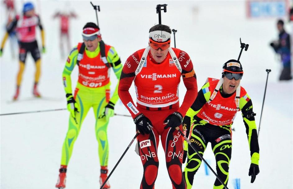 Fak Hegle Svendsen Ruhpolding biatlon skupinski start svetovni pokal
