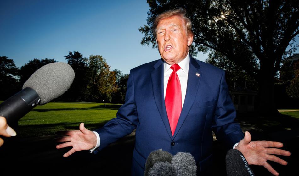 Trump podal oceno, na eno vprašanje pa ni želel odgovoriti