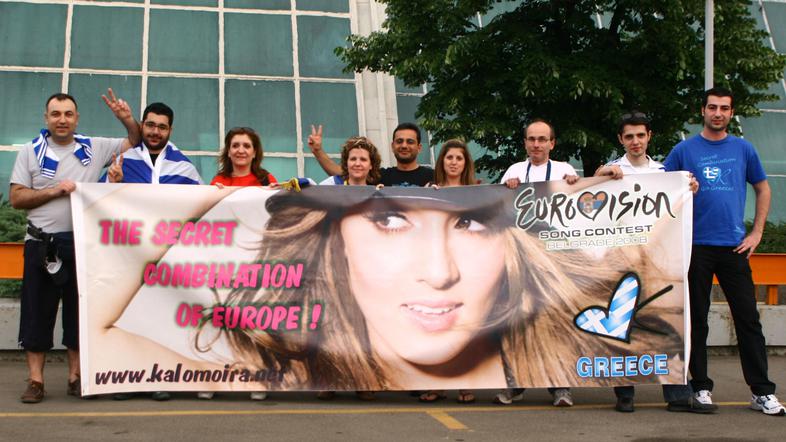 Simpatična skupina grških navijačev