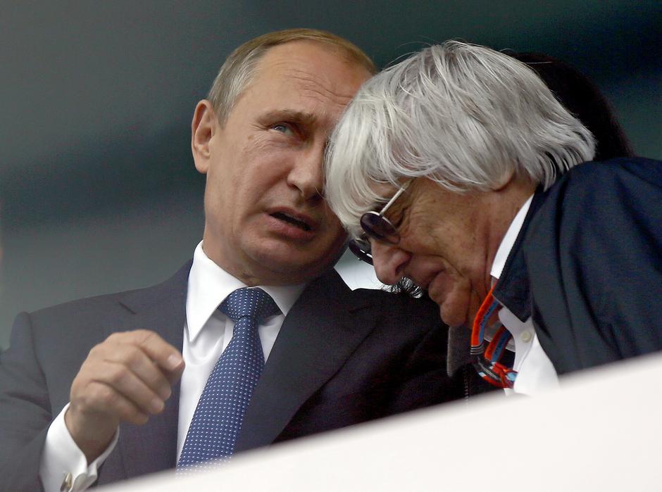 Novice: Ecclestone: Za Putina bi prestregel kroglo - Vladimir Putin in Bernie Ecclestone | Avtor: Epa