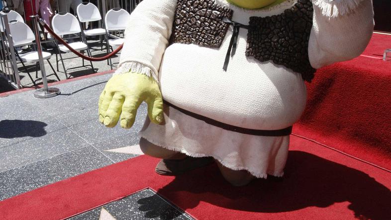 Svojo zvezdo ima zdaj tudi popularni Shrek. (Foto: Reuters)