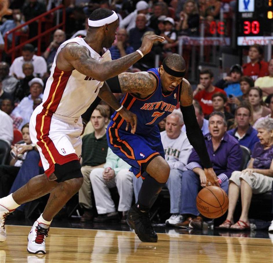 LeBron James in Carmelo Anthony