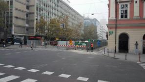 zaprta Slovenska cesta