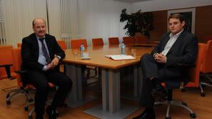 S predsednikom uprave Alposa Mirjanom Bevcem se je v začetku tedna sestal tudi š