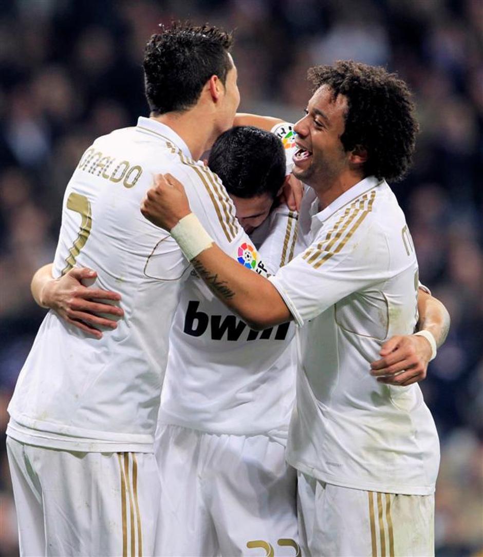 Ronaldo Di Maria Marcelo Real Madrid Racing Santander Liga BBVA Španija španska  | Avtor: EPA