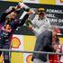 Vettel Alonso Hamilton Coulthard Red Bull Formula 1 Spa Francorchamps Belgija ve