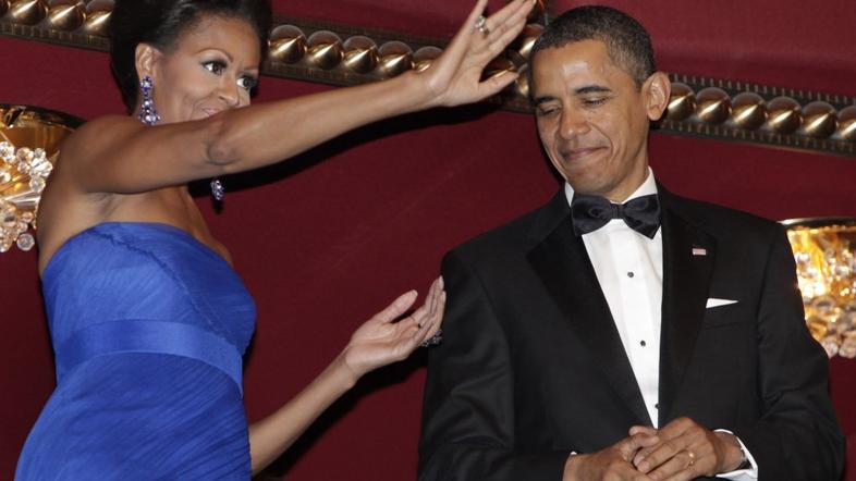 Michelle in Barack Obama
