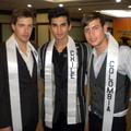 Slovenski tekmovalec Marko Janko s predstavnikom Čila in Kolumbije. (Foto: Osebn