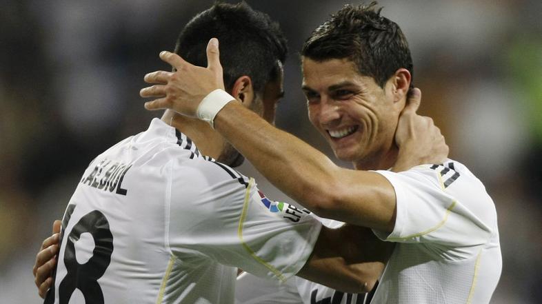 Raul Albiol in Cristiano Ronaldo