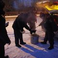 brezdomci Poljska huda zima