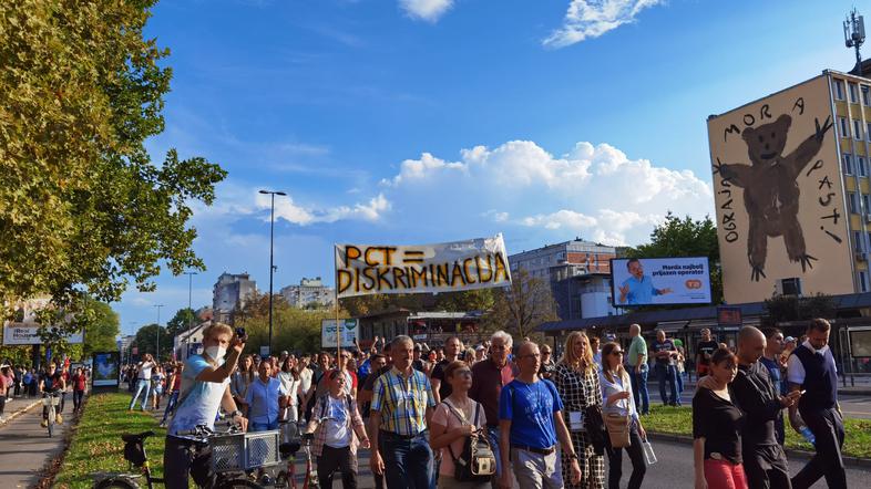 Protesti Ljubljana PCT