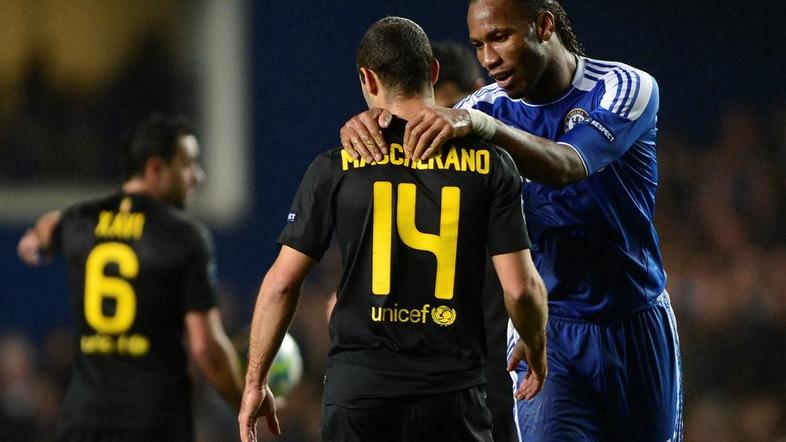 Mascherano Drogba Chelsea Barcelona Liga prvakov polfinale prva tekma Stamford B