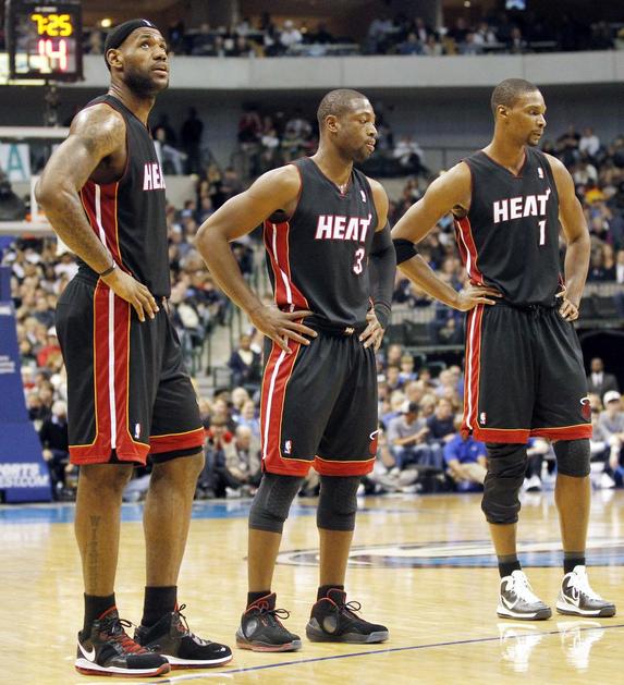James, Wade in Bosh zelo zadovoljno zrejo na zadnjih osem tekem. Vse so zmagali.
