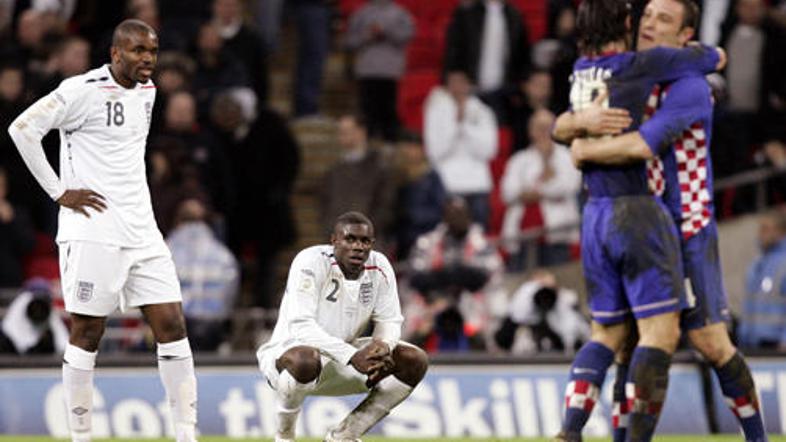 Hrvaški nogometaši so sredi Londona odčitali lekcijo Angležem.