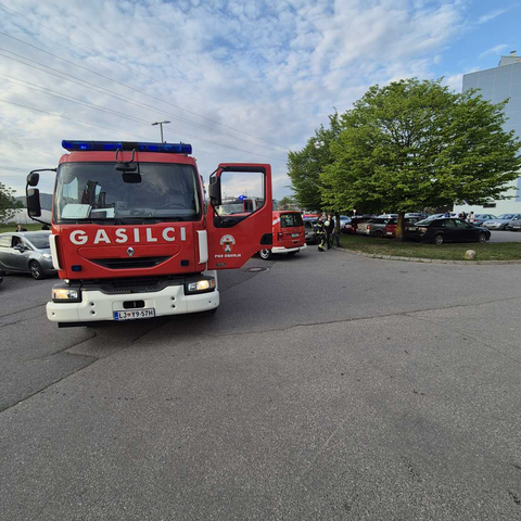 Gasilska intervencija Brilejeva ulica Ljubljana