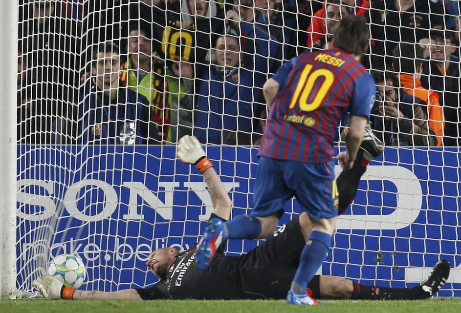 Lionel Messi Abbiati Barcelona AC Milan Liga prvakov četrtfinale povratna tekma 