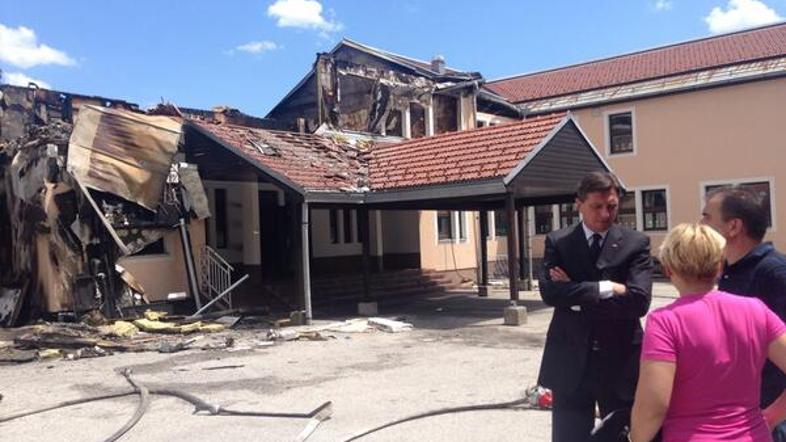 Osnovna šola stara Cerkev požar