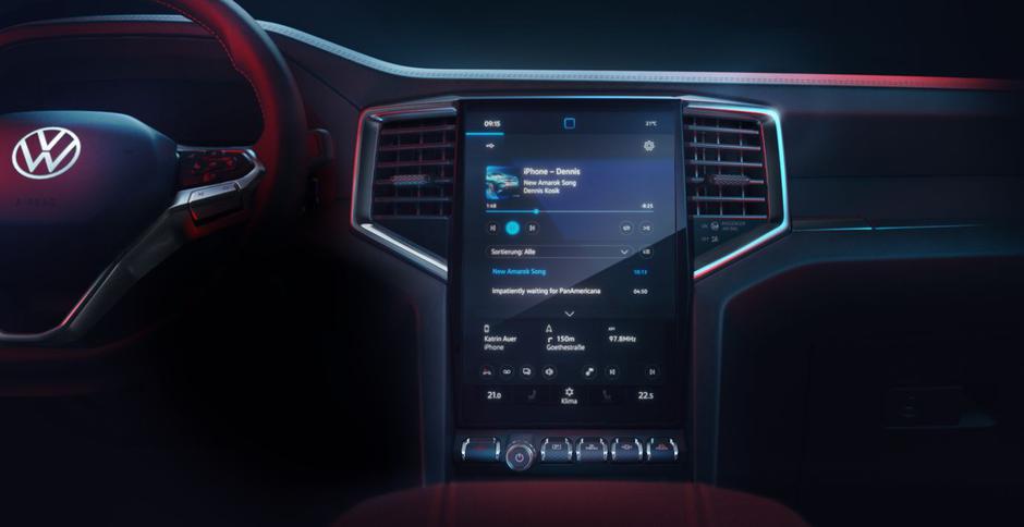 Zaslon v novem volkswagen amaroku | Avtor: Volkswagen