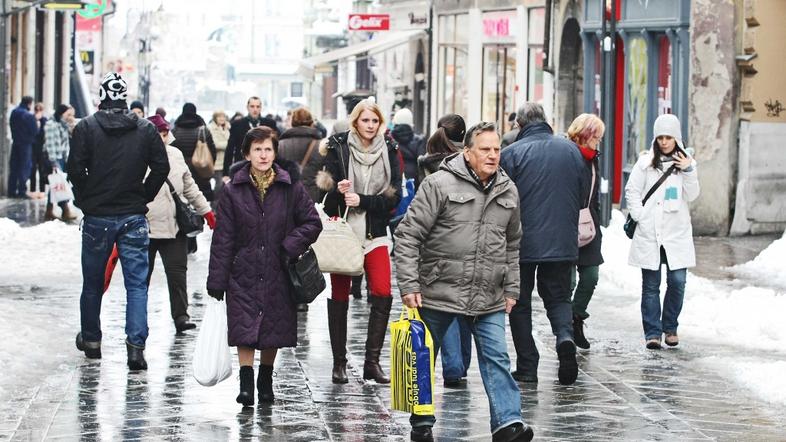 ljudje - Čopova ulica v Ljubljani
