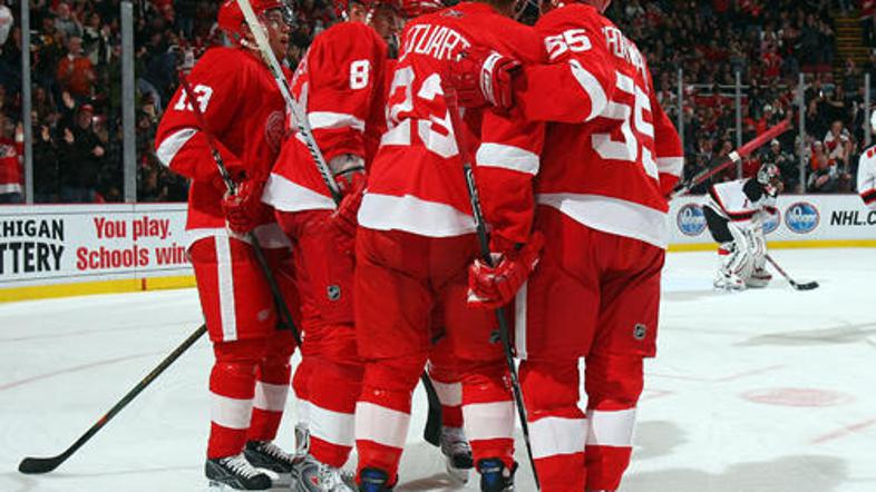 Hokejisti Detroita so dosegli novo zmago in na lestvici zahodne konference gleda