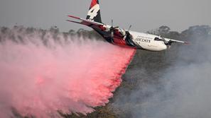 požar požari Avstralija gasilci letalo