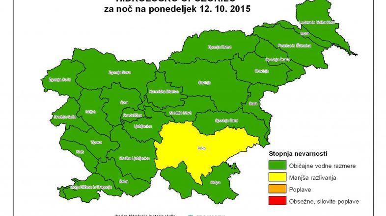 Hidrometeorološo opozorilo