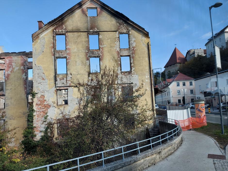 Majdičev mlin, Kranj, po požaru, | Avtor: M. Ha.