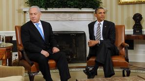 Voditelja Izraela in ZDA sta na različnih bregovih. (Foto: Epa)