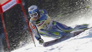 Matic Skube je v Adelbodnu prišel do drugih zaporednih točk na slalomu. (Foto: R