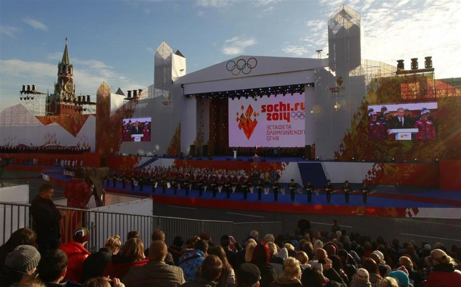 olimpijske igre Soči 2014 Moskva Rdeči trg Putin